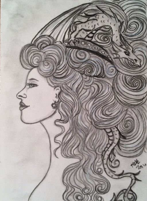 A Dragon in her hair by Heather Kilgore